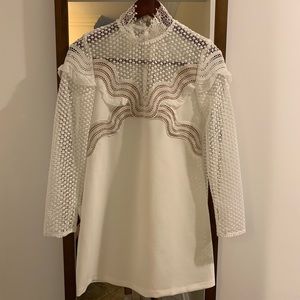 Self Portrait White Lace Dress (size 2/4)